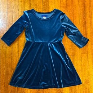 Simply Styled Sears Teal Velvet Kids Dress